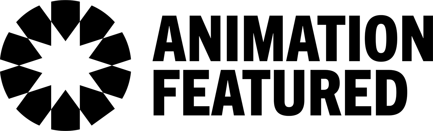 Animation Featured text with circle logo